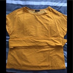 Yellow short sleeve shirt
